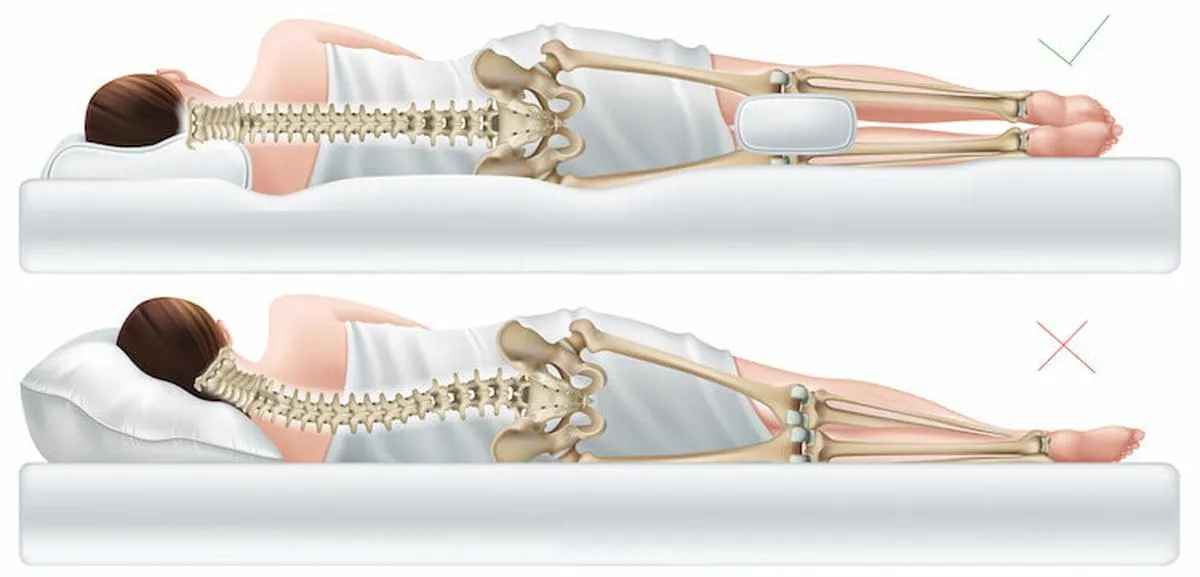 نحوه صحیح خوابیدن برای دیسک کمر