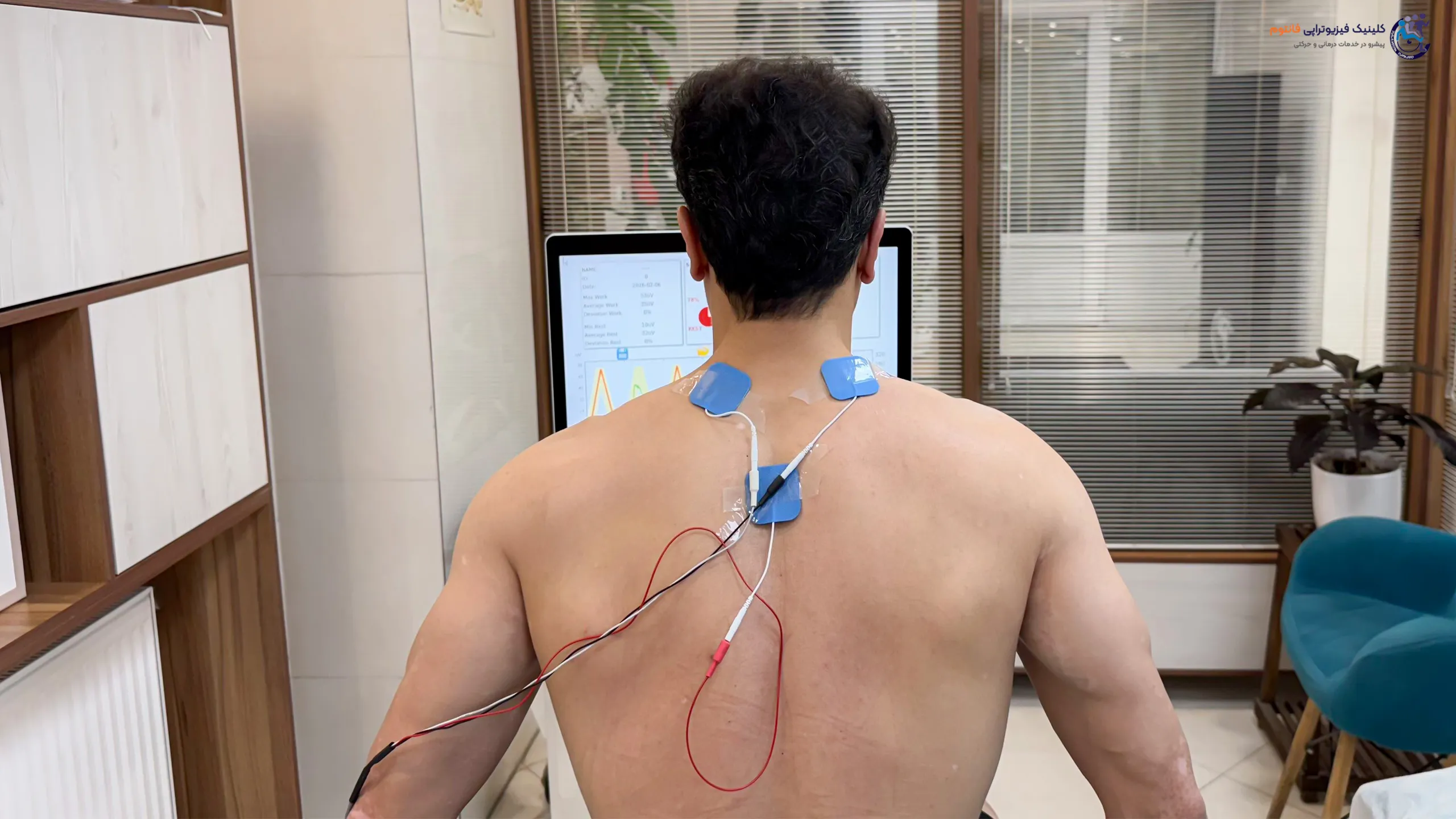 بیوفیدبک گردن- تصویر از فیزیوتراپی فانتوم زنجان