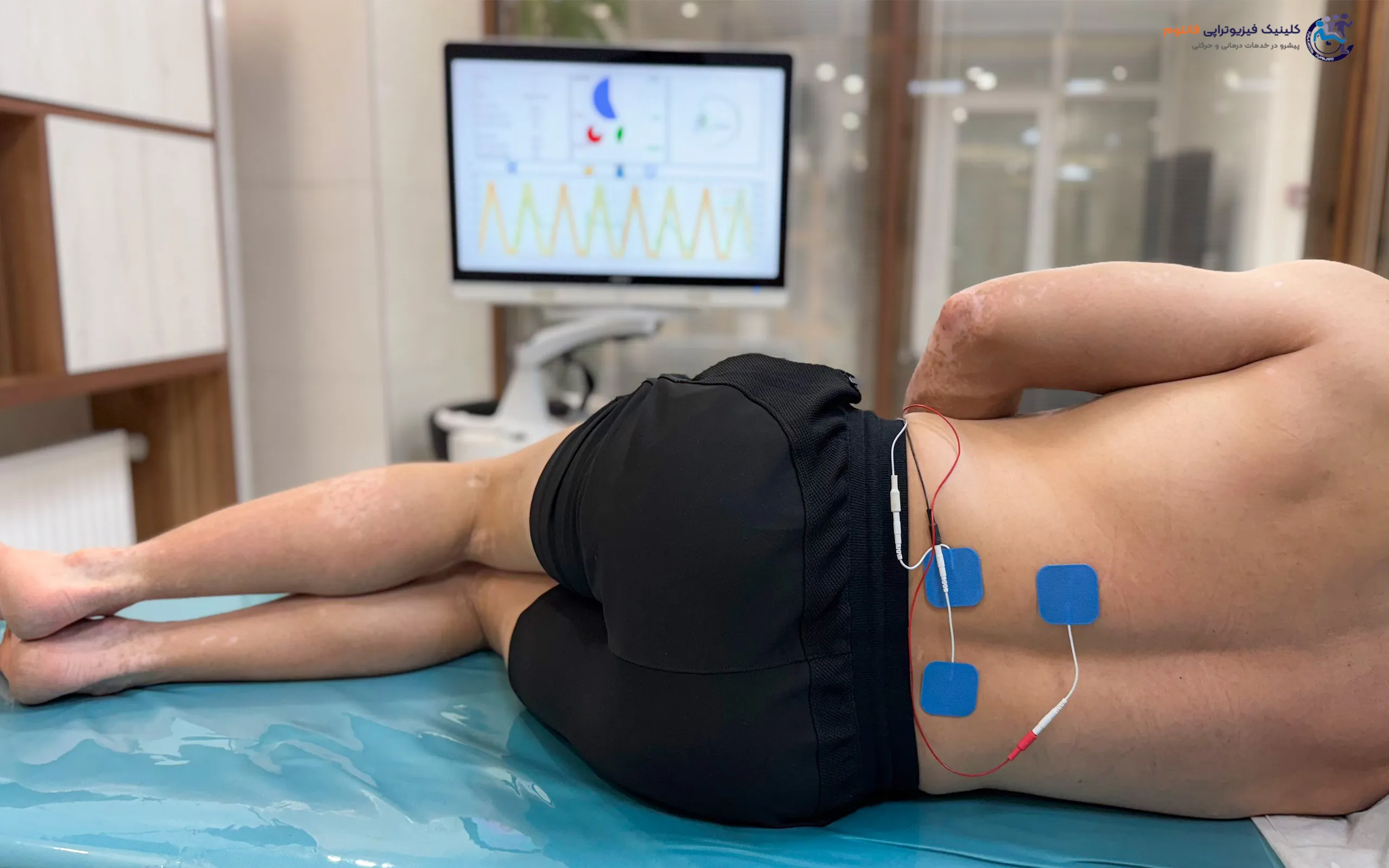 بیوفیدبک کمر- تصویر از فیزیوتراپی فانتوم زنجان