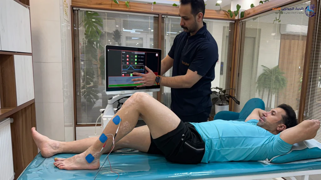 تنظیم بیوفیدبک بغل ساق پاـ فیزیوتراپی فانتوم زنجان