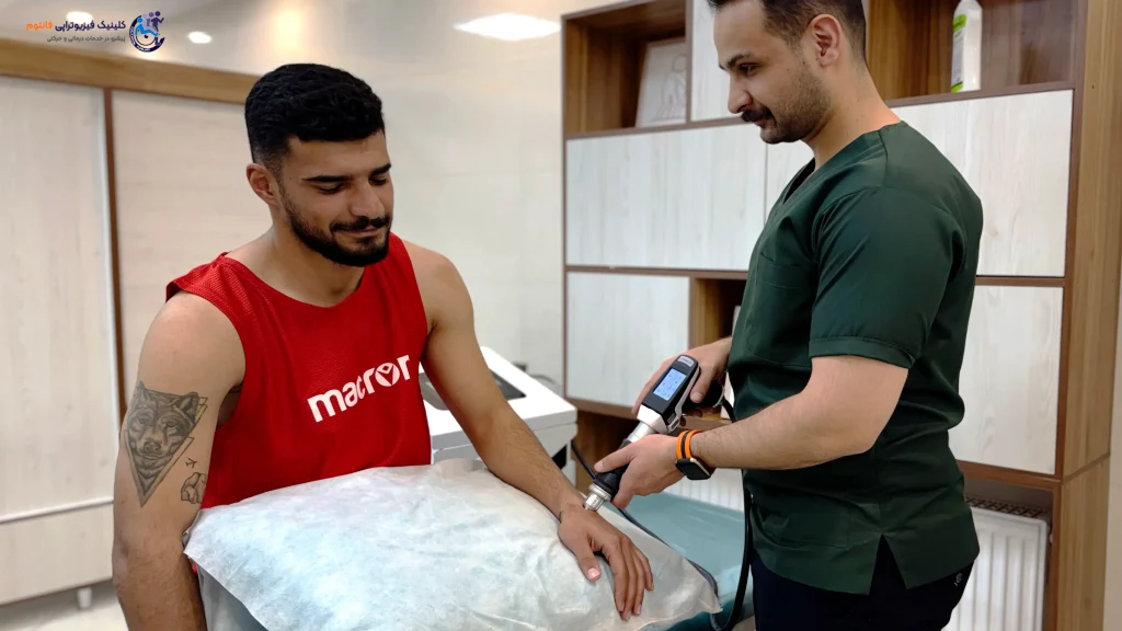 شاک ویو مچ دست- تصویر از فیزیوتراپی فانتوم زنجان