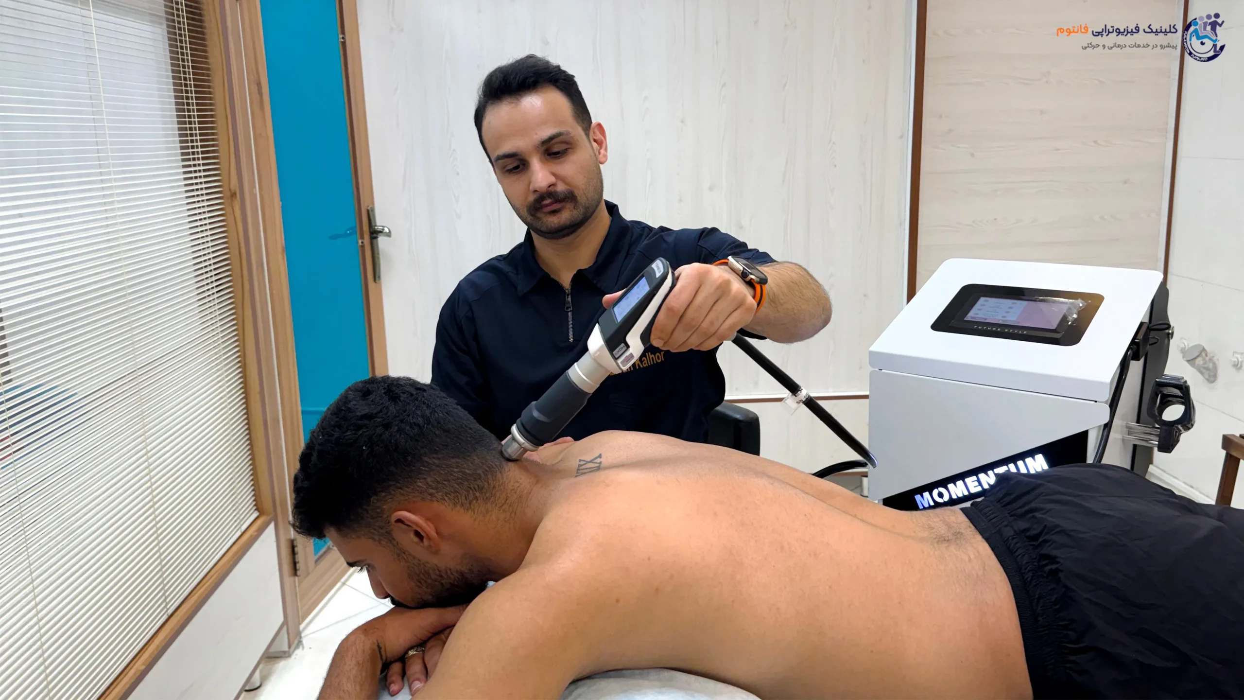 شاک ویو گردن- تصویر از فیزیوتراپی فانتوم زنجان